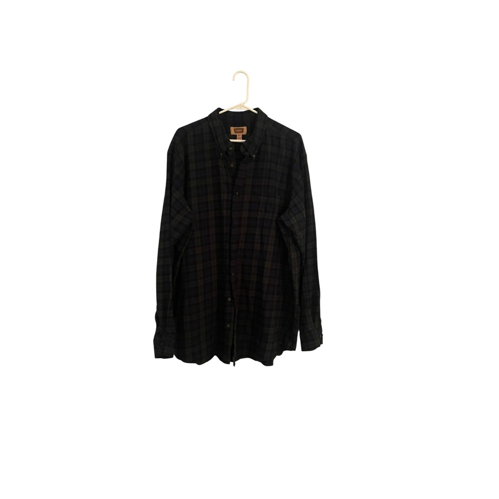 The Foundry Supply Co. Mens 2XLT Tall Plaid Flannel Button Down Shirt